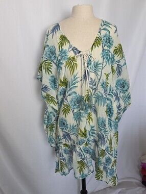 Cotton Boho Tropical Beach Swim Cover Up